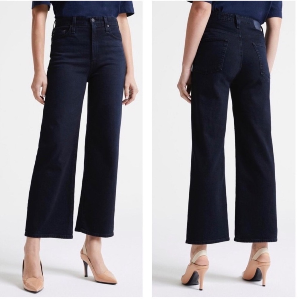 Women's Black Wide-Leg Jeans